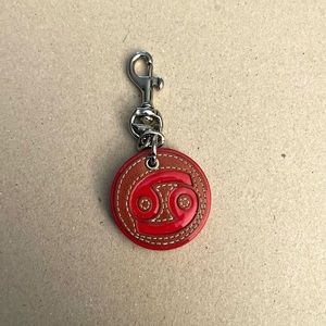 Coach keychain/dog leash clip